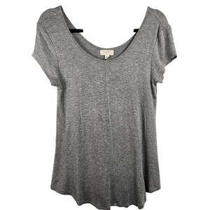 Cupio Gray Short Sleeve Top Women's Size Small Viscose Soft & Light‎